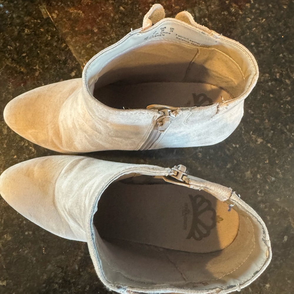 Felicitous Women's Beige Ankle Booties - Picture 7 of 11